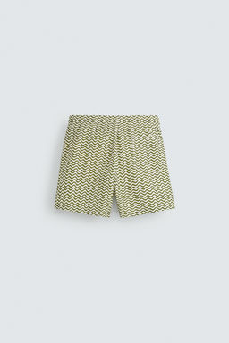WAVY MID-LENGTH SWIMMING TRUNKS - Zara фото 7