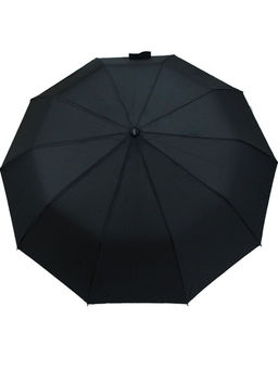 Зонт Arman полуавтомат чёрный A0055 ручка полукрюк - Family фото 2