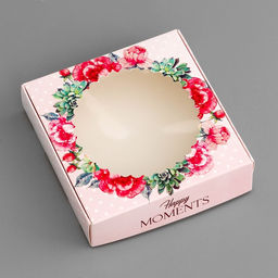 Цена за 5 шт. Коробка подарочная сборная с окном, упаковка, Счастливых моментов, 11.5?11.5?3 см