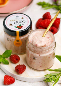 Крем-мёд с малиной, 180 г - Сибирский кедр фото 3