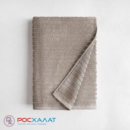 Полотенце махровое жаккардовое коричневое ПА-35 (118) 50х90