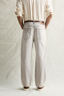 JEANS STRAIGHT ANKLE FIT / Gris claro - Zara фото 3