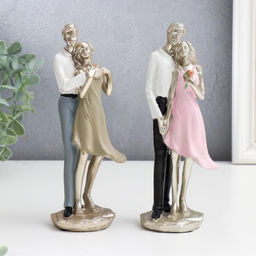 Фигурка полистоун «Влюблённые», 20×8×6.5 см, МИКС