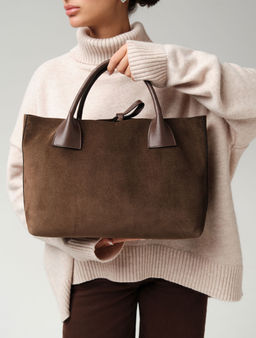 Замшевая сумка Iris DBR 31372 кофе  фото 11