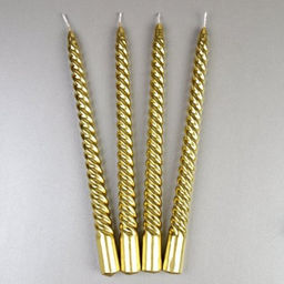 Свеча стержень 4 штуки 25 см витая / GL-10-4 /уп 36/144/ - Галеонтрейд фото 3