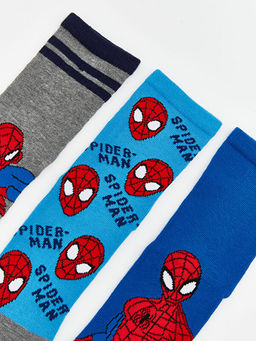 Spider-Man Desenli Erkek ?ocuk Soket ?orap 5li