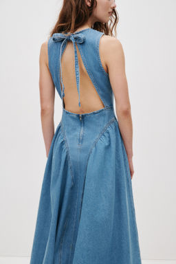 Vestido denim con espalda descubierta - H&m фото 5