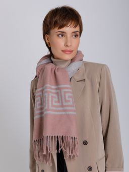 В составе шерсть и кашемир! теплый двусторонний палантин - Tantino фото 7