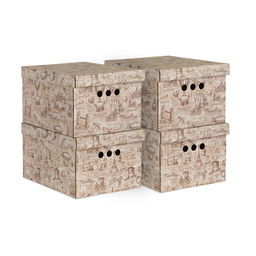 VAL TC-BCTN-4S Короб картонный, складной, малый, 25*33*18.5 см, набор 4 шт., TRAVELLING, шт