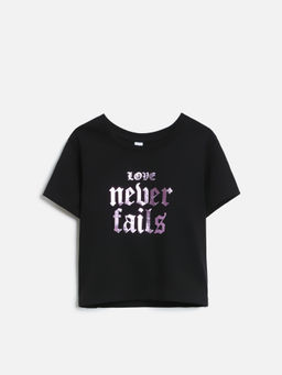 ACOOLA / Футболка детская для девочек Nuria черный  фото 3