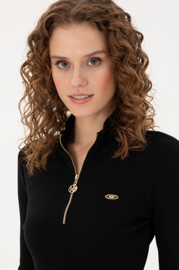 Женский черный свитшот Неожиданная скидка в корзине - U.s. polo assn фото 2