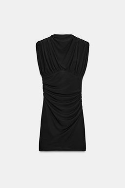 SHORT DRESS WITH SHOULDER PADS - Zara фото 3