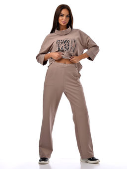 брюки  из футера 2х нитка пенье (хлопок с лайкрой) - А+б коллекция фото 3