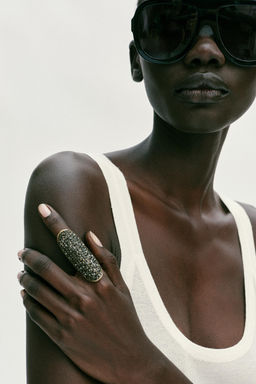 ANILLO LANZADERA BRILLOS / Gris antracita