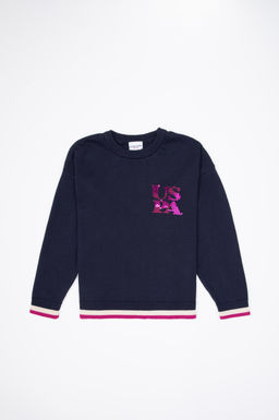 K_z _ocuk Lacivert Kazak