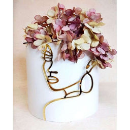 Украшение для торта Девушка с серьгой, цвет золото