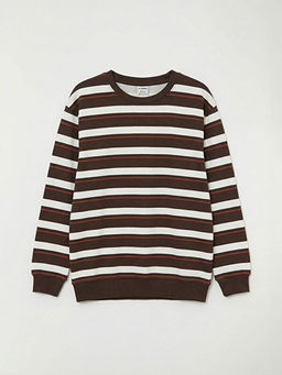 Bisiklet Yaka ?izgili Erkek ?ocuk Ti??rt