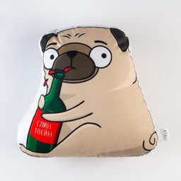 Подушка декоративная Этель Глинтвейн 40х40 см, велюр, 100% п/э