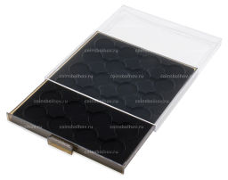 Кассета на 24 ячейки для хранения и презентации монет в капсулах диаметром до 35 мм MB черный LEUCHTTURM 359441