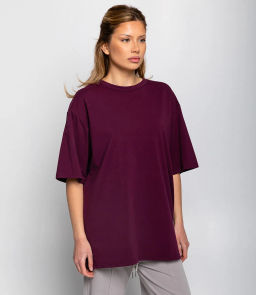 Футболка #ОКТ1655-1, сливовый