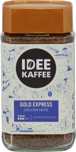 IDEE KAFFEE. Gold Express 100 гр. стекл.банка