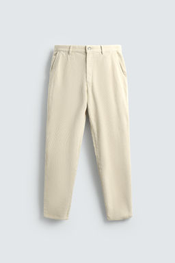 CARROT FIT CORDUROY TROUSERS - Zara фото 7
