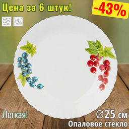 Цена за 6 шт. ТАРЕЛКА ОБЕДЕННАЯ AGNESS BERRY MOOD 25СМ  фото 2