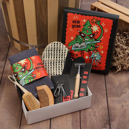 Набор новогодний подарочный Этель. Крутая ёлка, 7 предметов, полотенце, расчёска, щётка - массажёр