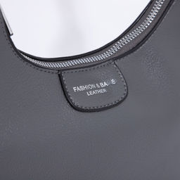 Сумка-багет на молнии, цвет серый - Simaland фото 5