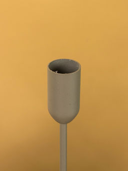 Подсвечник на 1 свечу текстурный «Графитовый», 8×8×25.5 см
