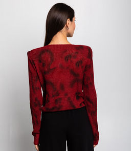 Джемпер #КТ1143, бордовый - Dommod фото 3