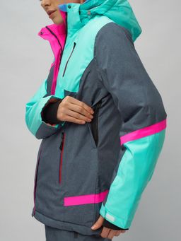 Горнолыжный костюм женский бирюзового цвета 02282Br - Chunmai фото 10