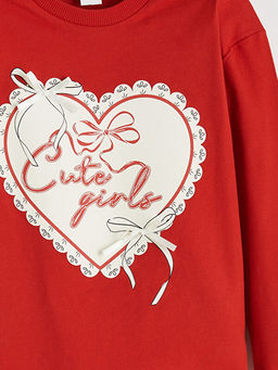 Kalp Bask?l? K?z ?ocuk Ti??rt