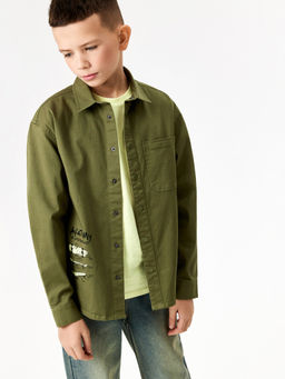 ACOOLA / Сорочка верхняя детская для мальчиков Pardus хаки  фото 7