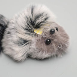 Цена за 6 шт. Мышь из натурального меха кролика, 6 см, микс цветов - Simaland фото 4