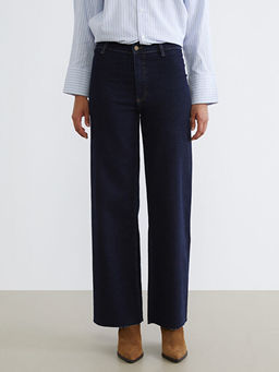 Wideleg Kad?n Jean Pantolon