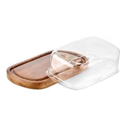 Масленка деревянная Walmer Organic, 17х11 см, цвет темное дерево  фото 4