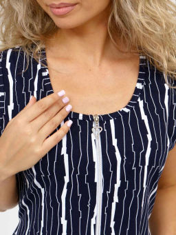 Халат женский, цвет темно-синий