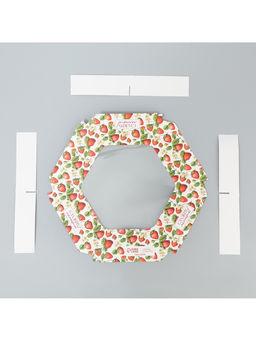 Цена за 5 шт. Коробка кондитерская складная, упаковка «Клубничка», 23×20×4 см