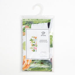 Полотенце Этель Кактусы 40х73 см, 100% хлопок, рогожка 160 гр/м2  фото 5