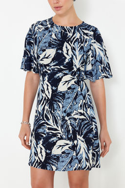 TRENDYOLMILLA Pembe Cicekli A Kesim Viskon Mini Dokuma Elbise TWOSS24EL00632  фото 13