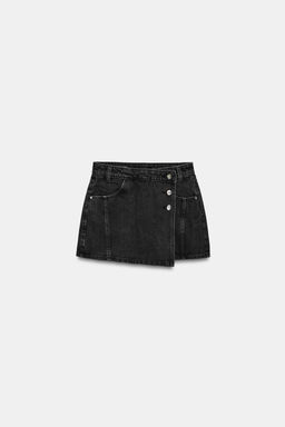 FALDA PANTAL?N Z1975 DENIM CRUZADA / Negro - Zara фото 6