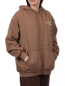 2620 BROWN Толстовка женская (85% хлопок, 10% полиэстер, 5% спандекс) - Fashion фото 2