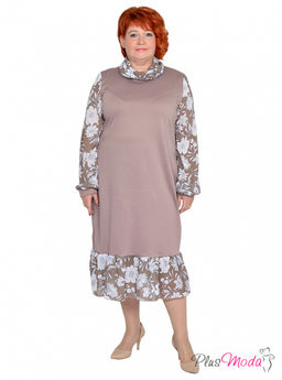 Платье Модель №1366 размеры 44-84 - Plusmoda фото 5