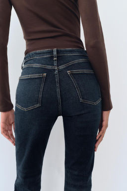 TRF CROPPED FLARE HIGH-WAIST JEANS - Zara фото 43