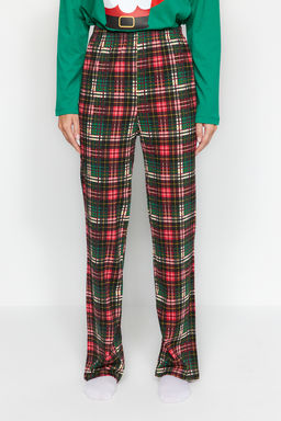 Trendyolmilla Yesil %100 Pamuklu Y?lbas? Temal? Orme Pijama Tak?m? THMAW24PT00059  фото 7