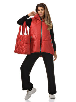 Утепленный жилет  oversize - А+б коллекция фото 9