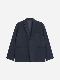 Blazer en mezcla de lino