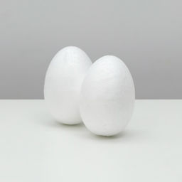 Цена за 2 шт. Яйцо из пенопласта - заготовка, для поделок и творчества, 9 см