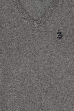 Erkek _ocuk Gri Melanj Basic Kazak - U.s. polo assn фото 3